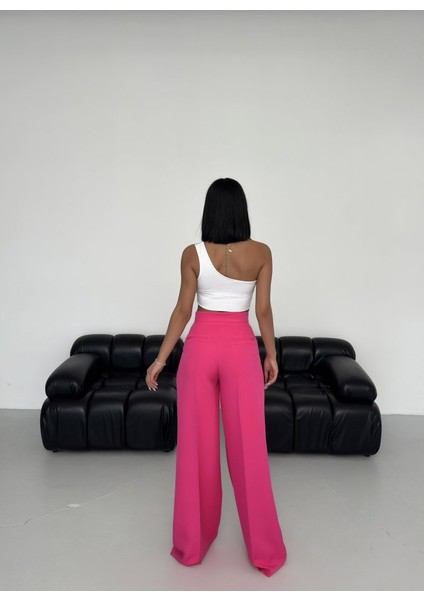 Üç Düğme Detayli Palazzo Pantolon fiyatları