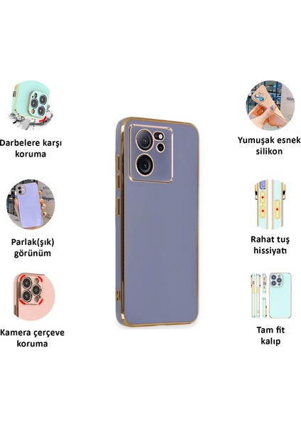 Xiaomi 13T/13T Pro Kılıf Kenar Detaylı Yumuşak Parlak Silikon fiyatları