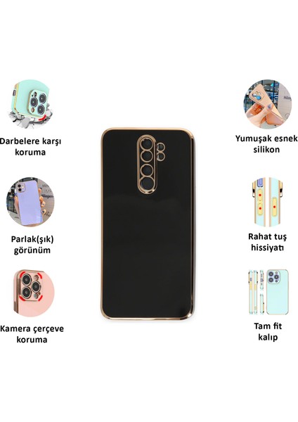 Xiaomi Redmi Note 8 Pro Kılıf Kenar Detaylı Yumuşak Parlak Silikon fiyatları