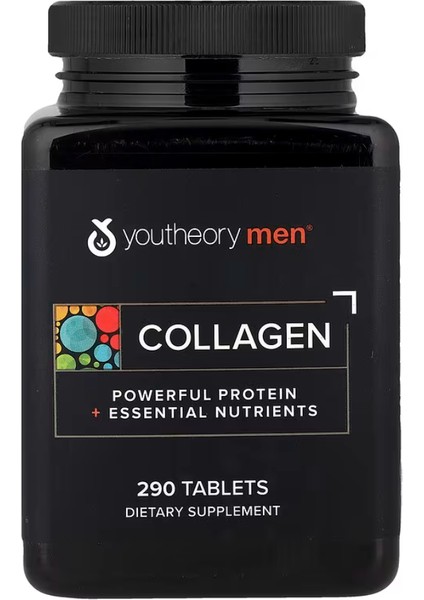 Men's Collagen 5,000 mg Collagen - Daily Supplement For Men - For Hair & Skin Support 290 Tablets