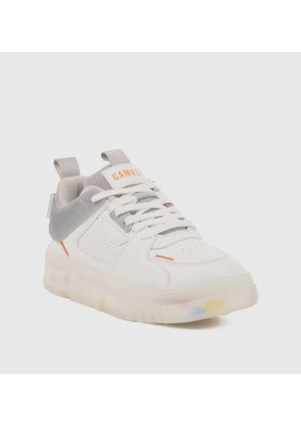 25-Frey Beyaz & Siyah Bağlı Memory Foam Taban Sneaker Spor Ayakkabı modelleri