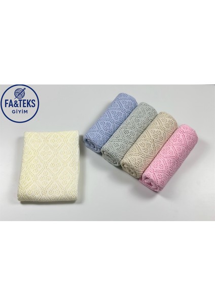 Ajurlu Bebek Battaniyesi Triko (Mevsimlik)