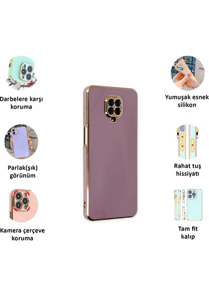 Xiaomi Redmi Note 9 Pro Kılıf Kenar Detaylı Yumuşak Parlak Silikon fiyatları