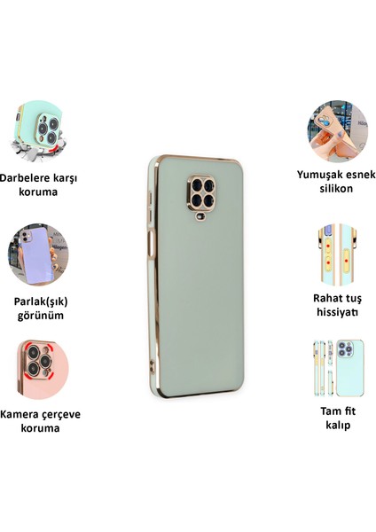Xiaomi Redmi Note 9 Pro Kılıf Kenar Detaylı Yumuşak Parlak Silikon fiyatları