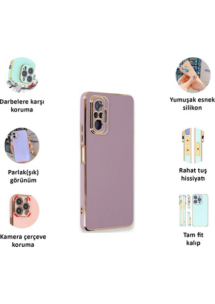 Xiaomi Redmi Note 10 Pro Kılıf Kenar Detaylı Yumuşak Parlak Silikon