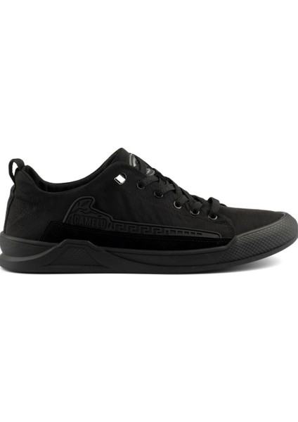 25-Punch Siyah Lastikli Memory Foam Erkek Sneaker Spor Ayakkabı