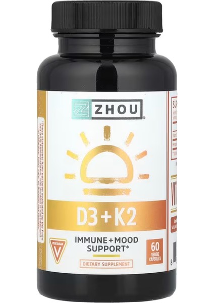 D3 + K2 Veggie 60 Capsules