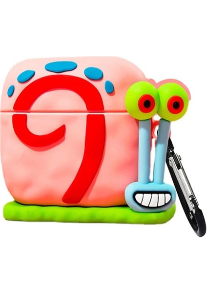 Airpods 1. Nesil / 2. Nesil Için Kılıf Cartoon Figürlü Silikon Crtn-Fgr-Gry-The-Snl [airpods 1/2 ile Uyumlu Kılıf - Pembe - Kırmızı]
