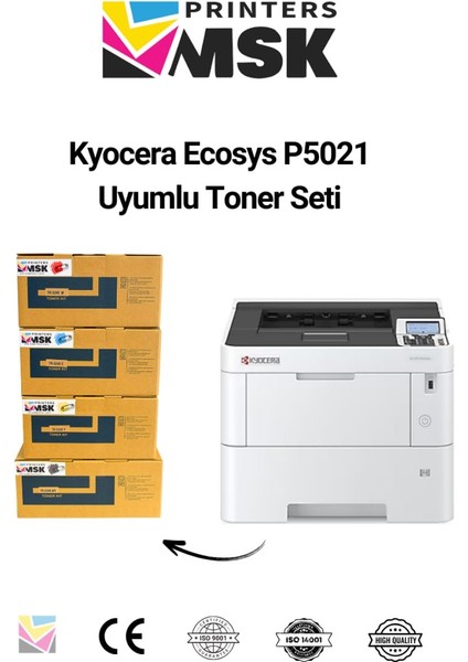 Kyocera Ecosys P5021 Uyumlu Toner Seti