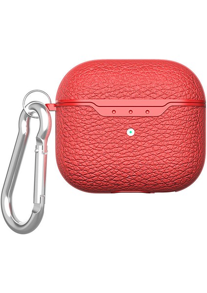 Airpods 4 Kılıf Uyumlu Airbag 03 Silikon-Kırmızı
