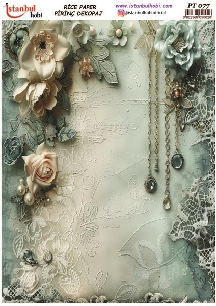 Istanbul Hobi Çiçek Temalı Pirinç Dekopaj PT077