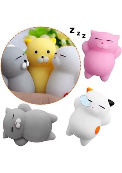 Adet Sevimli Squishy Kedi Oyuncaklar, Sukuşi Yumuşak , Önleyici Oyuncaklar, Çocuklar ve Yetişkinler Için Sıkmalı Oyuncaklar, , Kawaii Cats, Tembel Kedi