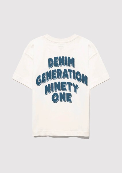 Oversize Kırık Beyaz Erkek Çocuk T-Shirt M6610339-70057 modelleri