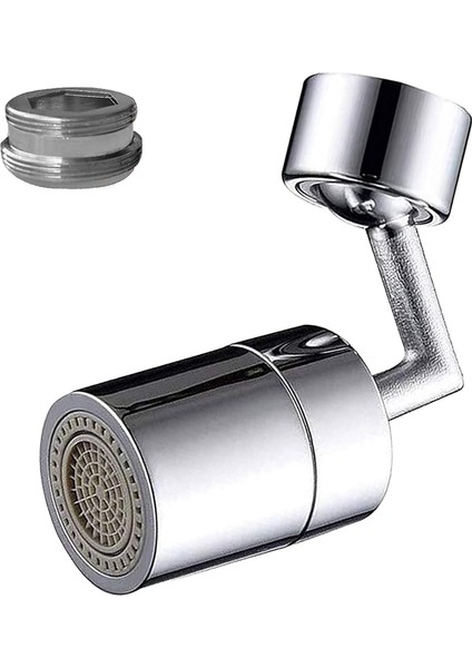 Home 720 Derece Döndürülebilir Musluk Akış Regülatörü, Musluk Havalandırıcı, 22 mm Iç Dişli ve Dış Dişli Mutfak/banyo Musluğu Başlığı
