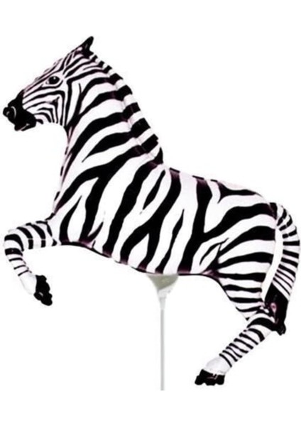Castle 14'' Zebra Folyo Balon- 15 Adet