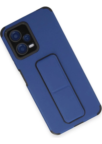 Xiaomi Poco X5 5g Kılıf Mega Standlı Silikon - Mavi Ynsmr