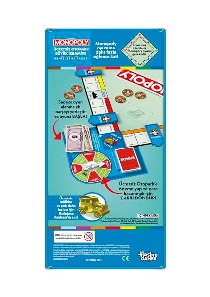Otopark Büyük Ikramiye Genişletme Paketi (Oynamak Için Klasik Monopoly Oyunu Gereklidir) modelleri