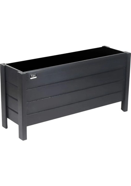 Ahşap Dış Mekan Saksısı Dekoratif Saksı Büyük Boy Hazır Kurulu 100CM x 30CM Yükseklik 50CM