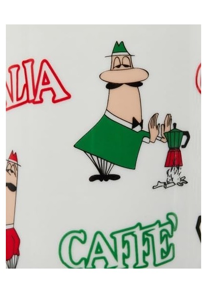 - Kupa - Mug Tricolore Omino - 250ML - Porselen