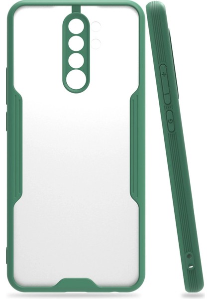Xiaomi Redmi 9 Kılıf Platin Silikon - Yeşil Ynsmr