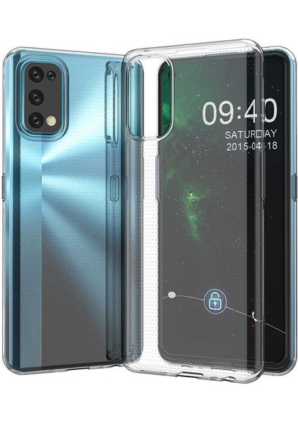 Realme 7 Pro Kılıf Süper Silikon Kapak-Renksiz