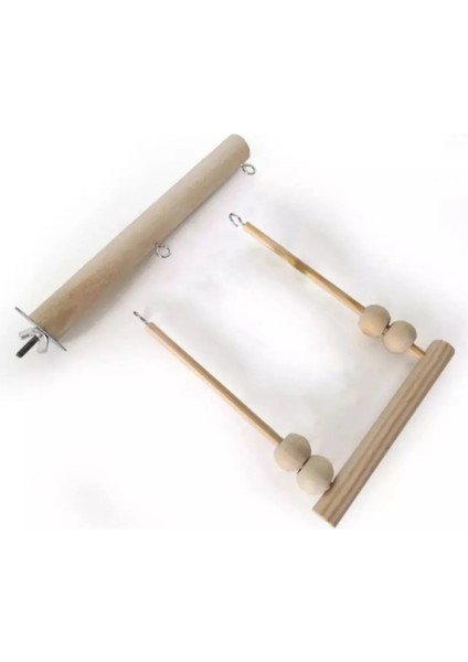 Trendme Ahşap Vidalı Tünekli Kuş Salıncağı fiyatları