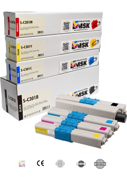 Oki MC342DNW Uyumlu Toner Seti