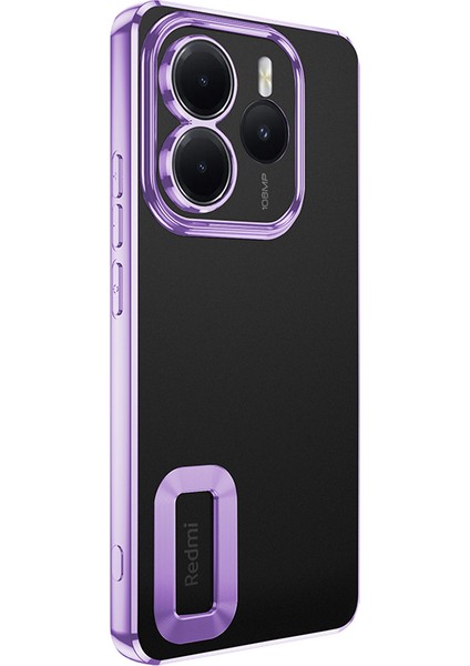 Redmi Note 14 5g Kılıf Kamera Korumalı Logo Gösteren Nvg Omega Kapak - Gold
