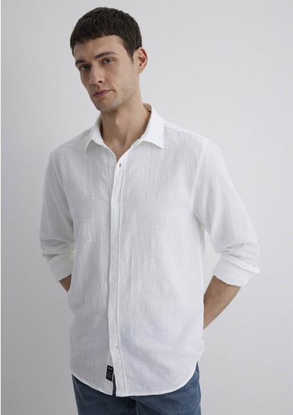 Slim Kırık Beyaz Erkek Gömlek M0211548-70057 fiyatları