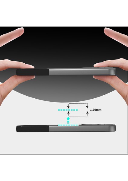 Galaxy S24 Fe Kılıf M-Safe Şarj Özellikli Mıknatıslı Nvg Duble Kapak - Gri modelleri