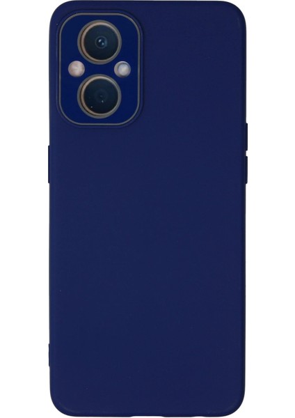 Reno 7 Lite Kılıf Lansman Glass Kapak - Sky Blue Ynsmr