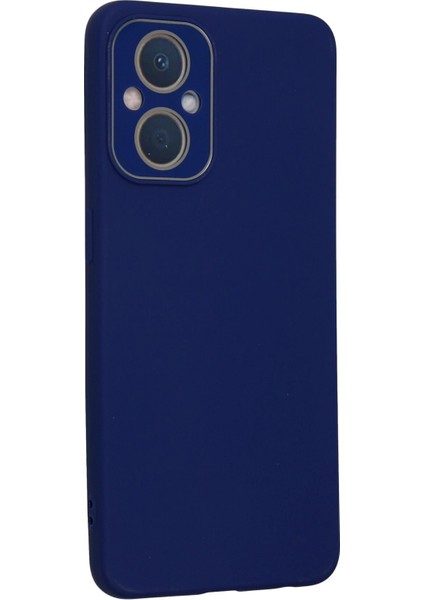 Reno 7 Lite Kılıf Lansman Glass Kapak - Sky Blue Ynsmr modelleri