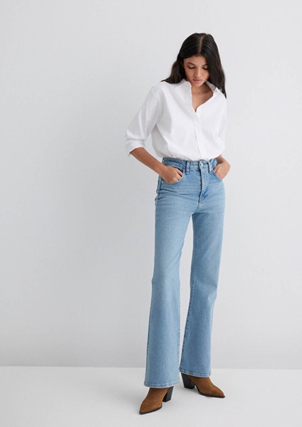 Flare, Boot Cut Açık Mavi Kadın Jean Pantolon M1010349-90442