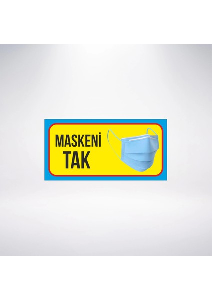 Maskeni Tak 20X10 Sticker 20X28 cm