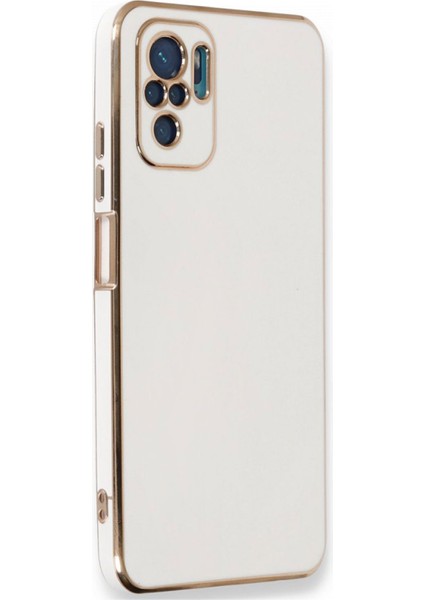 Xiaomi Redmi Note 10/note 10S Kılıf Kenar Detaylı Yumuşak Parlak Silikon