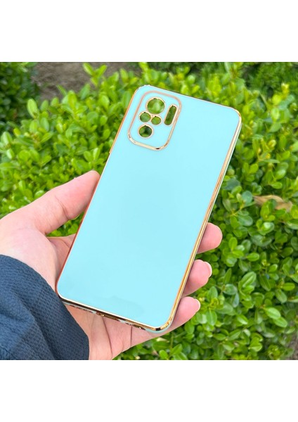 Xiaomi Redmi Note 10/note 10S Kılıf Kenar Detaylı Yumuşak Parlak Silikon