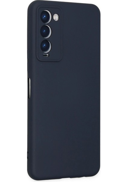 Tecno Camon 18 Kılıf Nano Içi Kadife Silikon - Lacivert Ynsmr
