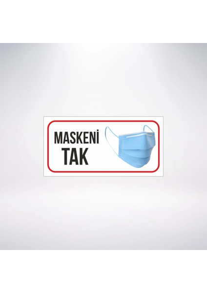 Maskeni Tak 20X10 Sticker 20X28 cm
