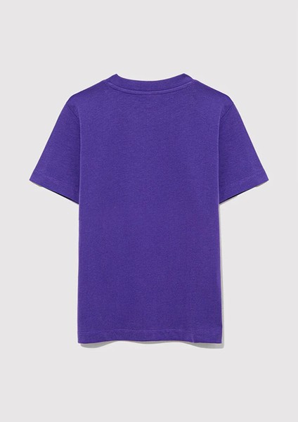 Logo Baskılı Mor Erkek Çocuk T-Shirt M6610030-70692 fırsatları