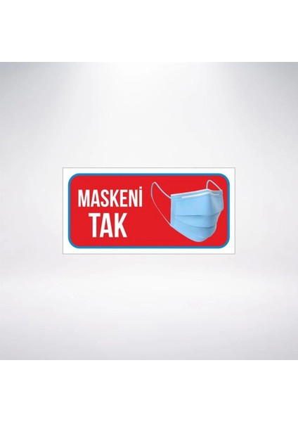 Maskeni Tak 20X10 Sticker 20X28 cm