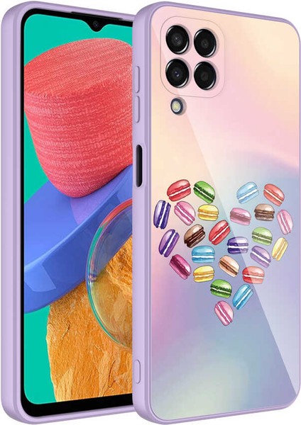 Galaxy M33 Kılıf Kamera Korumalı Desenli Sert Silikon Fyg Epoksi Kapak-No1