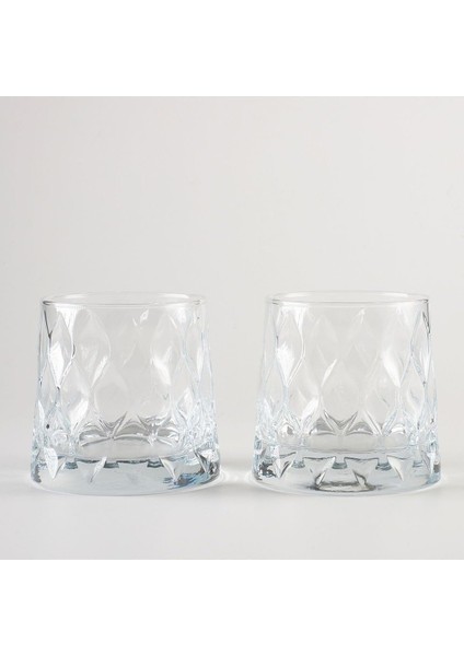 Kristal Desenli 2li Set Meşrubat Bardağı