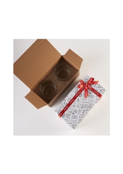 Kristal Desenli 2li Set Meşrubat Bardağı