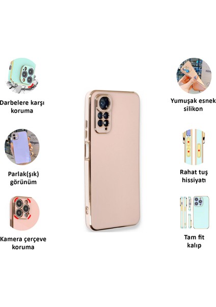 Xiaomi Redmi Note 11/note 11S Kılıf Kenar Detaylı Yumuşak Parlak Silikon fiyatları