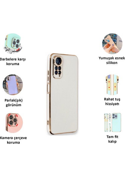 Xiaomi Redmi Note 11/note 11S Kılıf Kenar Detaylı Yumuşak Parlak Silikon fiyatları