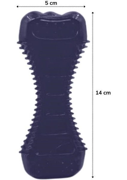 Buffer® Köpekler Için Diş Kaşıma Oyuncağı Tırtıklı Yapıda Plastik Dumbell