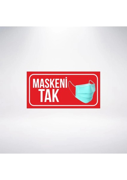 Maskeni Tak 20X10 Sticker 20X28 cm