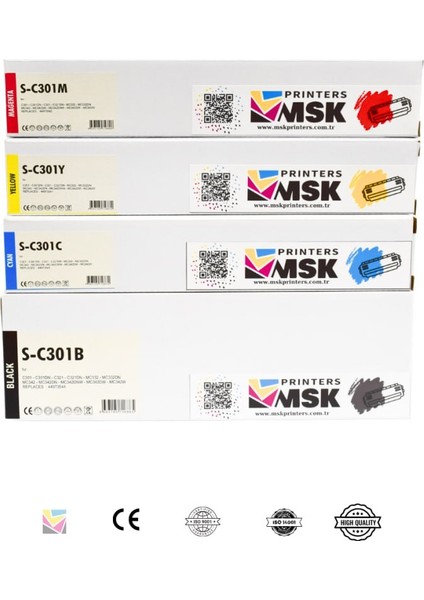 Oki MC332 Uyumlu Toner Seti