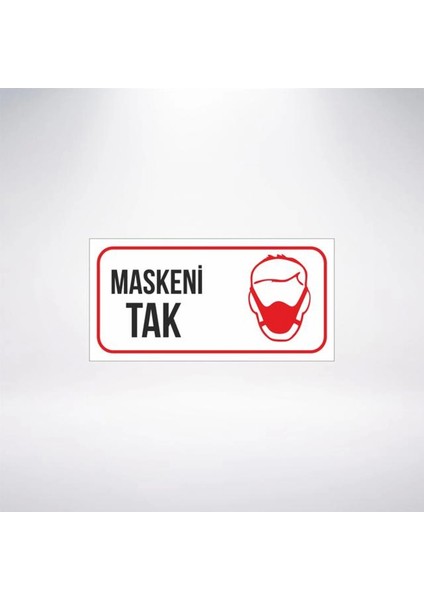 Maskeni Tak 20X10 Sticker 20X28 cm