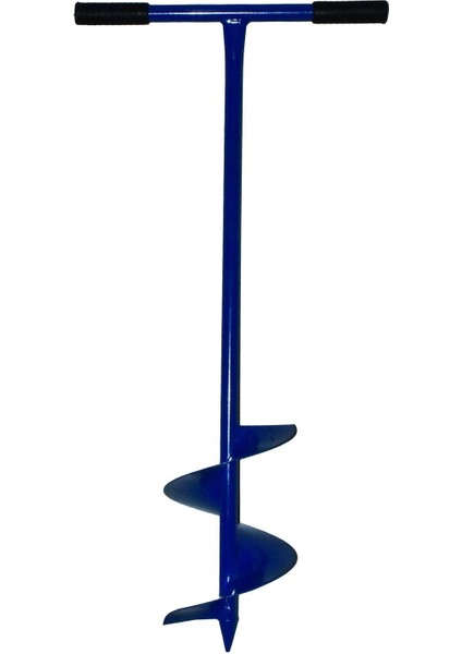 Toprak Burgu Makinesi Ağaç - Fidan Dikme Aparatı Sabit Kollu 20 cm Çap 101 cm uzunluk metal